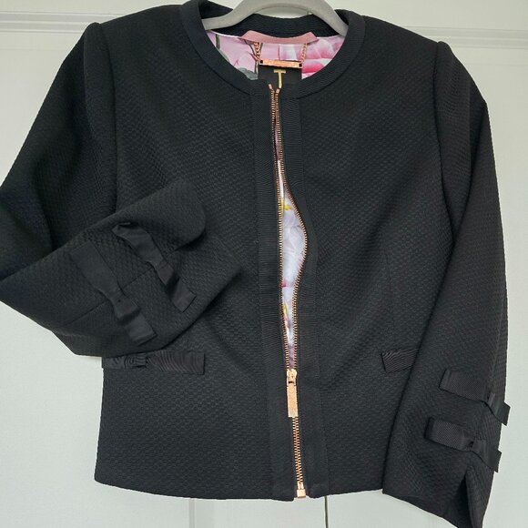 Ted Baker London Roxi Honeycomb Jacket, Size 2 - Picture 1 of 9